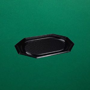 Műanyag tálca - 3 személyes - fekete