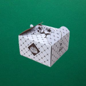 Tortadoboz - 26x26x15 cm - kicsi - nyomtatott