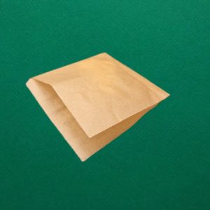 Hamburgeres papírtasak - barna - kraft - 15x15 cm