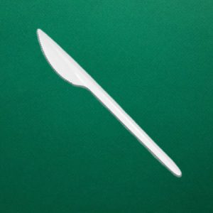 Kés- fehér- műanyag - újrahasználható